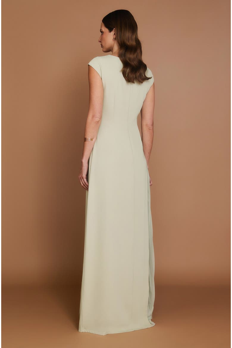 Pleated Skirt Cap Sleeve Maxi Dress, Alternate, color, Pistachio