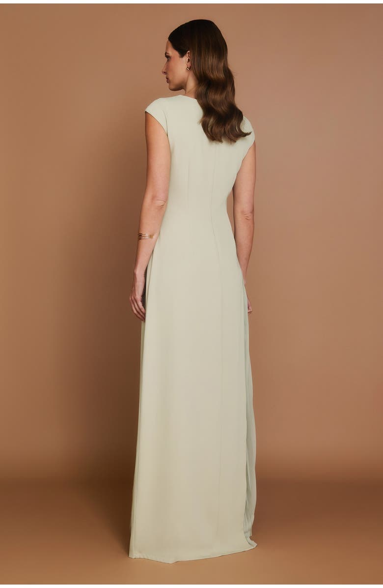 Six Stories Pleated Skirt Cap Sleeve Maxi Dress, Alternate, color, 