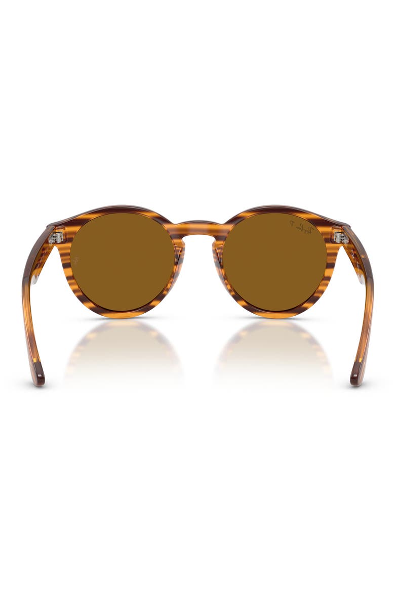 Reverse 52mm Polarized Phantos Sunglasses, Alternate, color, STRIPED HAVANA / BROWN