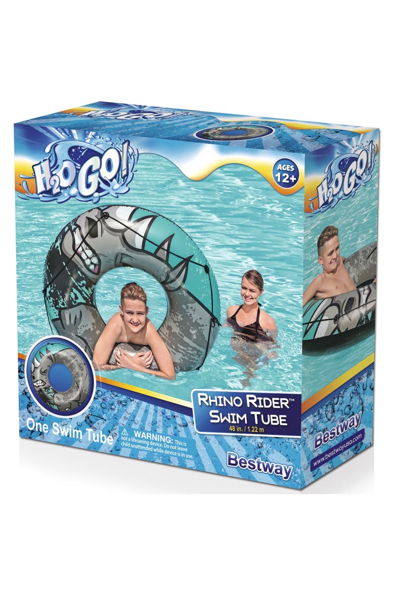 Rhino Rider Swim Tube 48" Ages 12+, Alternate, color, Gray