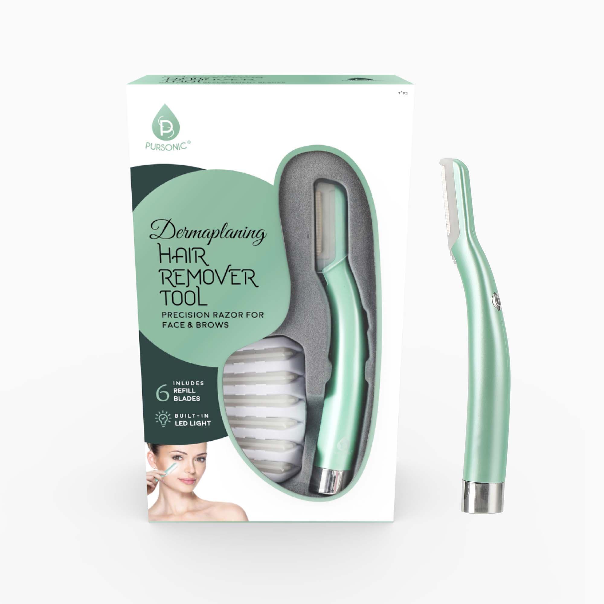 PURSONIC Precision Dermaplaning Hair Remover Tool in Mint at Nordstrom