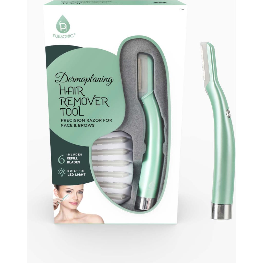 PURSONIC Precision Dermaplaning Hair Remover Tool in Mint at Nordstrom