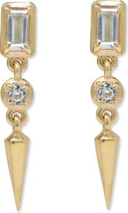 Anzie Mélia Carré Dagger Earrings