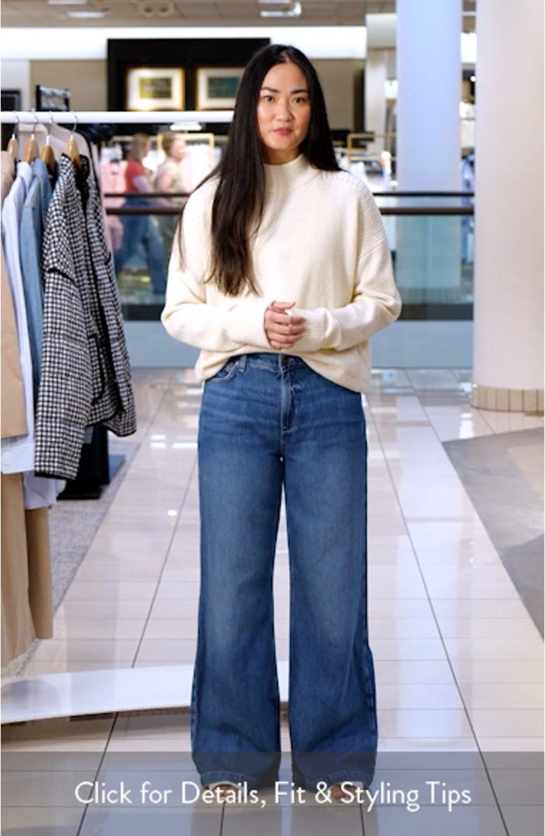 Rib Detail Mock Neck Sweater, sales video thumbnail