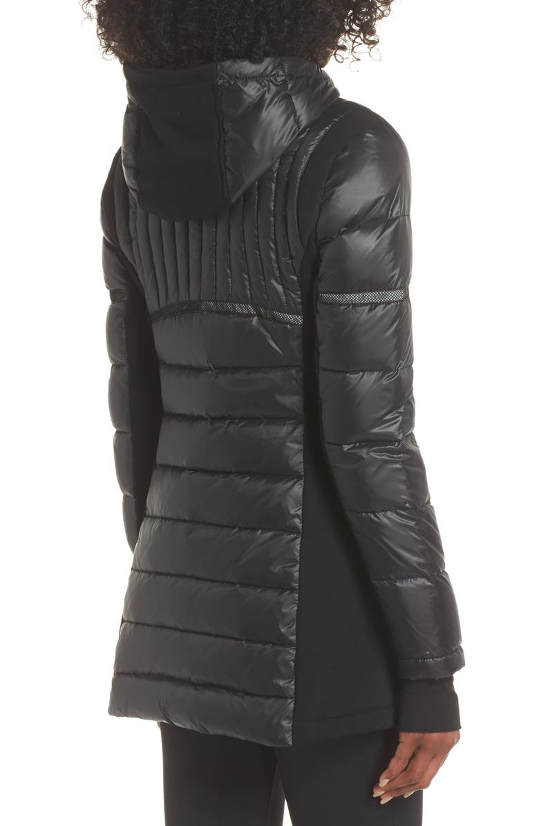 Blanc Noir Reflective Down Puffer Jacket, Alternate, color,
