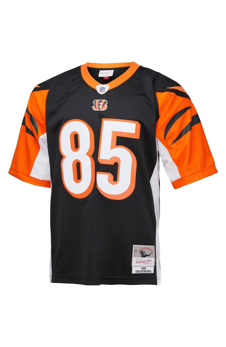 Mitchell & Ness Men's Mitchell & Ness Chad Ochocinco Black Cincinnati Bengals Big & Tall 2009 Retired Player Replica Jersey, Alternate, color, 