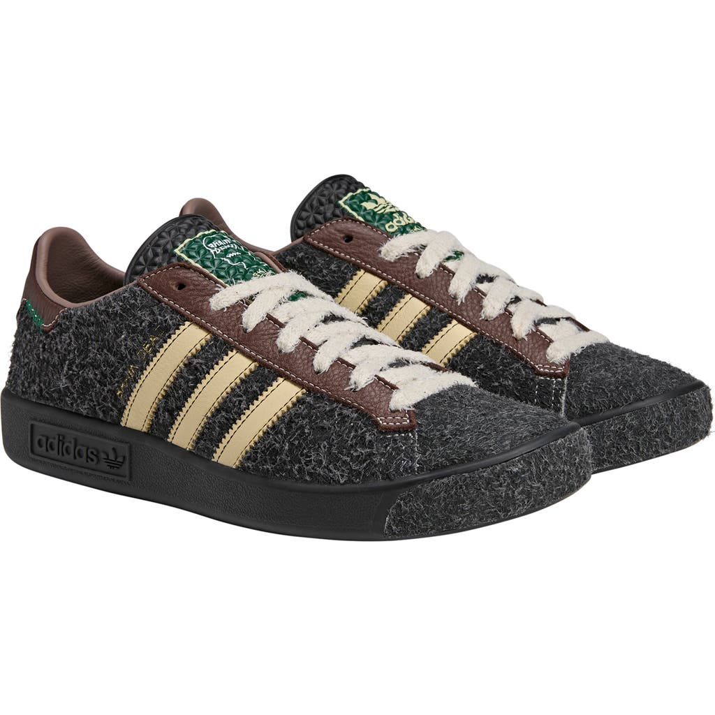 Adidas Originals Brain Dead Forest Hills Leather-trimmed Textured-suede Sneakers In Green