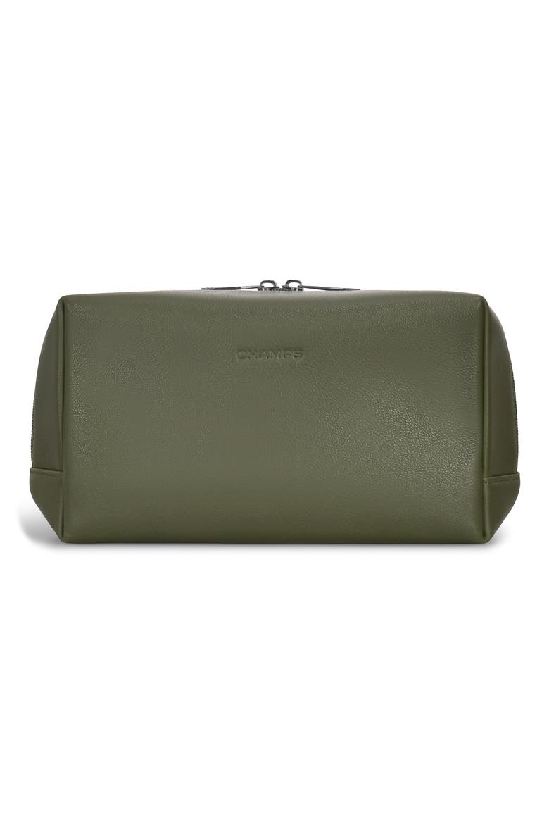 Onyx Leather Dopp Kit, Main, color, KHAKI