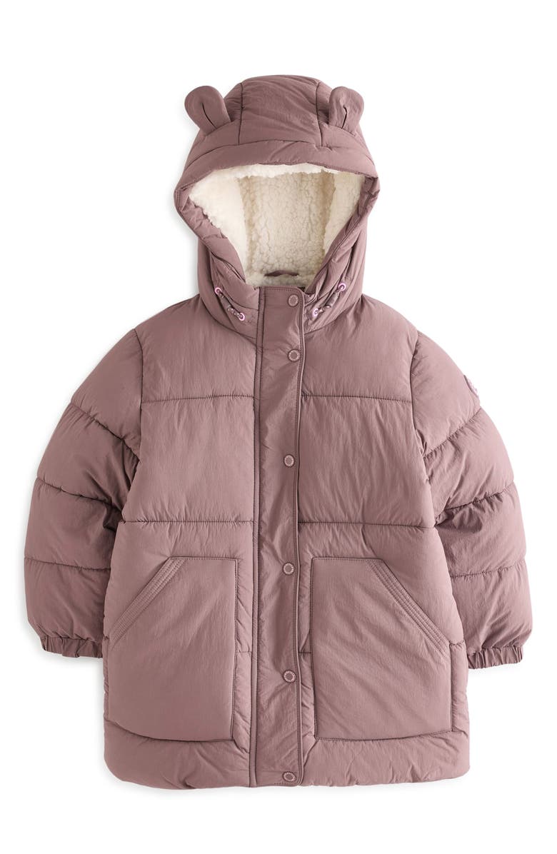 NEXT Kids' Ear Water Resistant Hooded Quilted Puffer Jacket, Main, color,