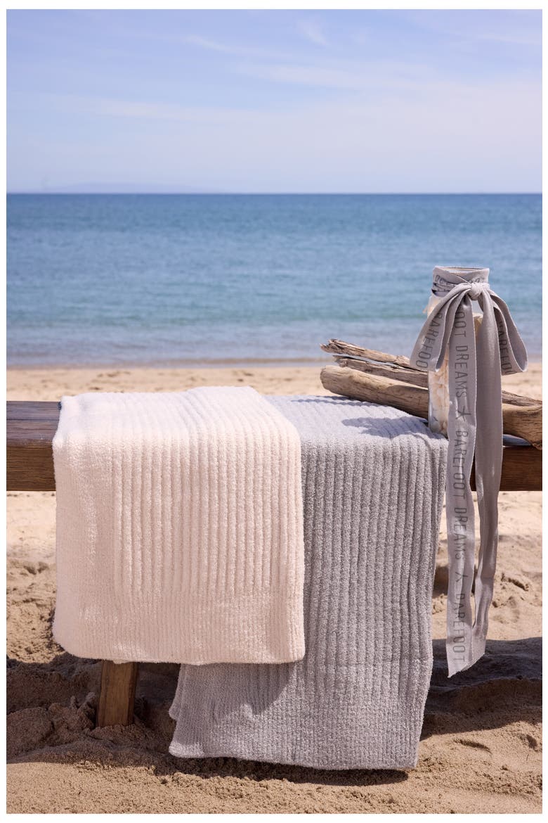 CozyChic Light Ribbed Throw, Alternate, color, ALMOND