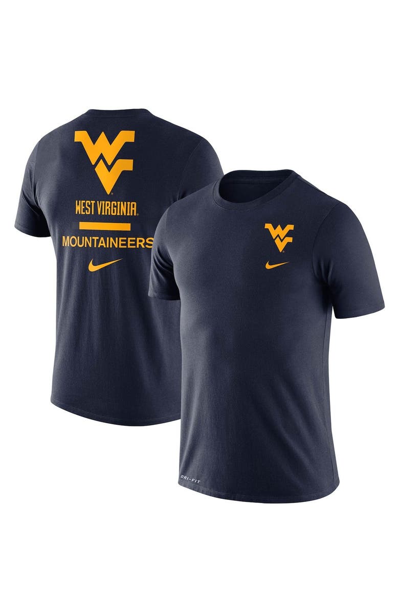 Nike Men's Nike Navy West Virginia Mountaineers DNA Logo Performance T-Shirt, Main, color, 