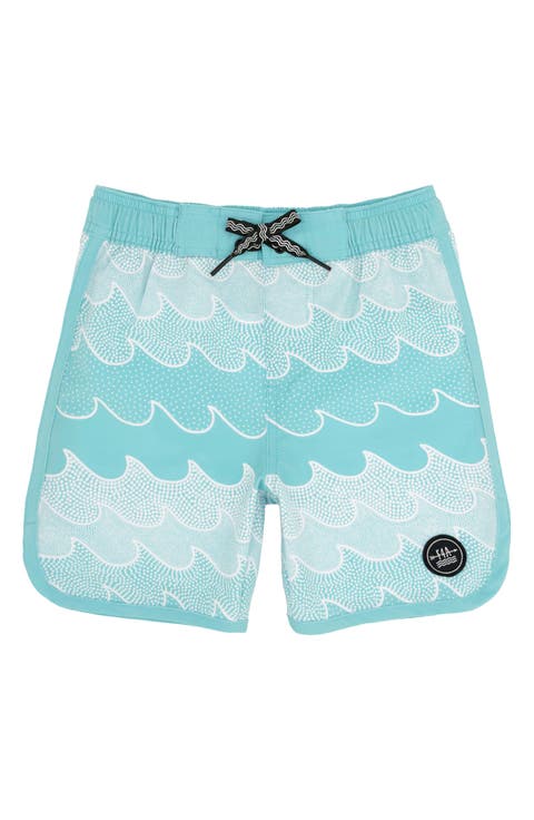 Kids' Scallop UPF 50+ Board Shorts (Baby & Toddler)