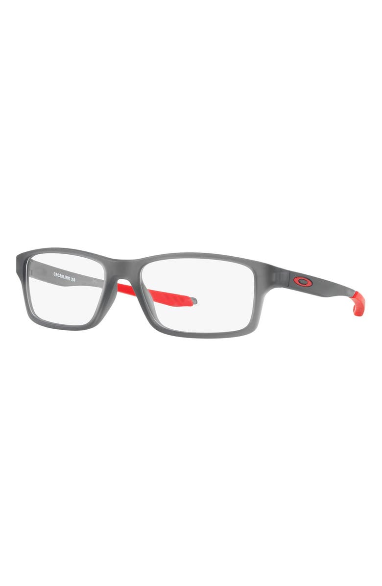 Oakley Kids' Crosslink<sup>®</sup> XS 49mm Rectangular Optical Glasses, Alternate, color, Grey