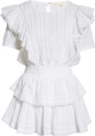 LoveShackFancy Natasha Ruffle Tiered Minidress