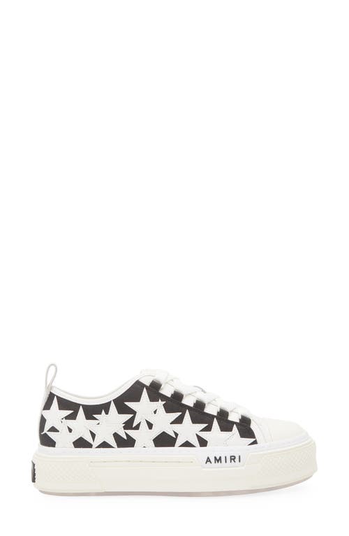 Amiri Star Pattern Rubber Sole Sneakers In White
