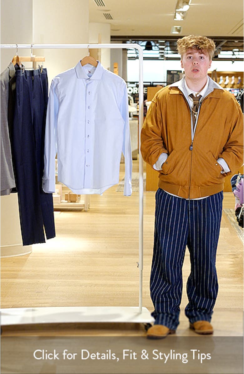 Trim Fit Light Blue Cotton Dress Shirt, sales video thumbnail