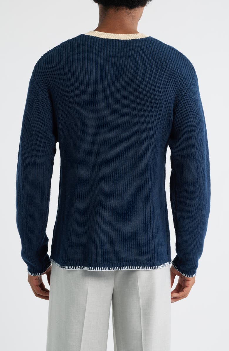 KROST Rib Knit V-Neck Sweater, Alternate, color, 