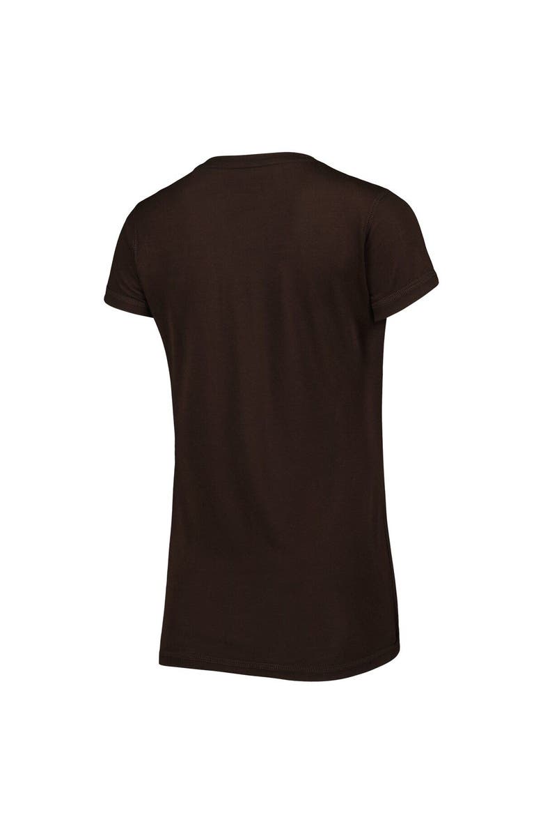 CONCEPTS SPORT Women's Concepts Sport Brown/Orange Cleveland Browns Badge T-Shirt & Pants Sleep Set, Alternate, color, Brown