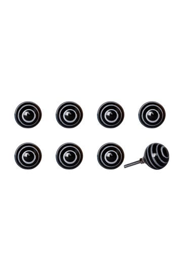 Kinetic 8-pack Knobs In Black Swirl