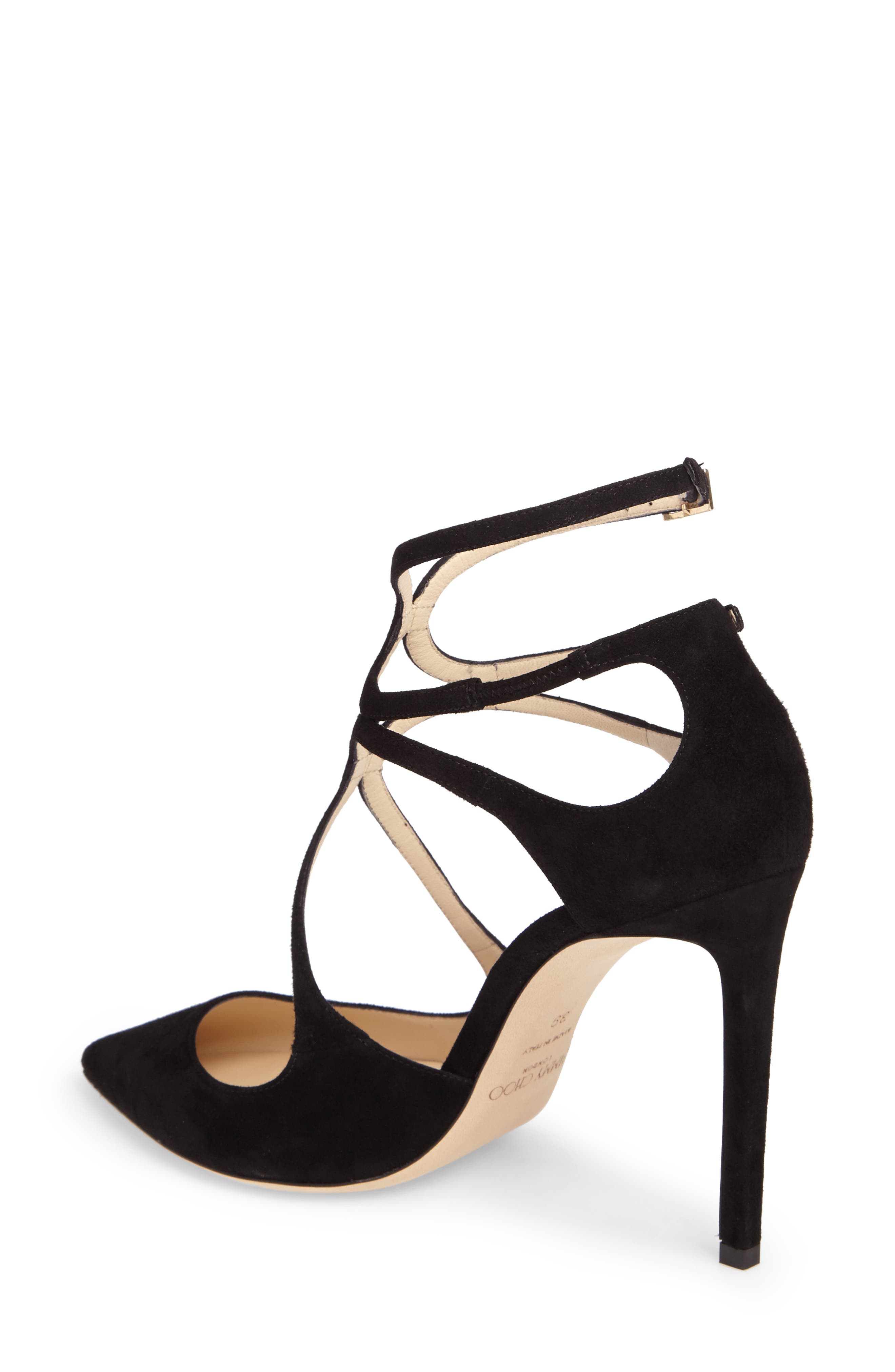 Lancer Strappy Pump, Alternate, color, BLACK
