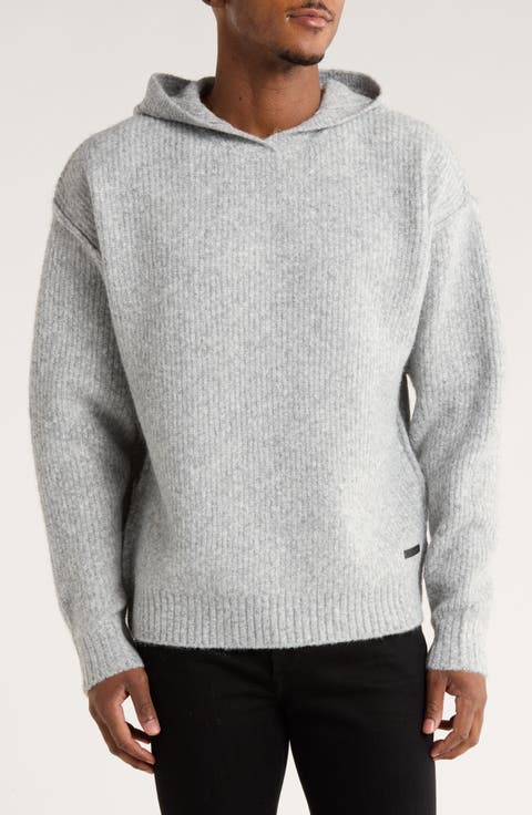 Brushed Knit Oversized Hoodie