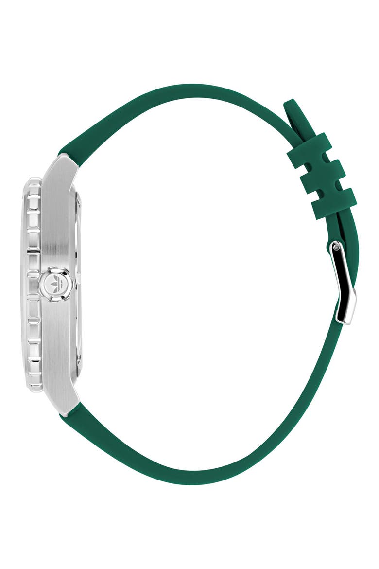 The Discoverer One Green Silicone Strap Watch, 44mm, Alternate, color, GREEN