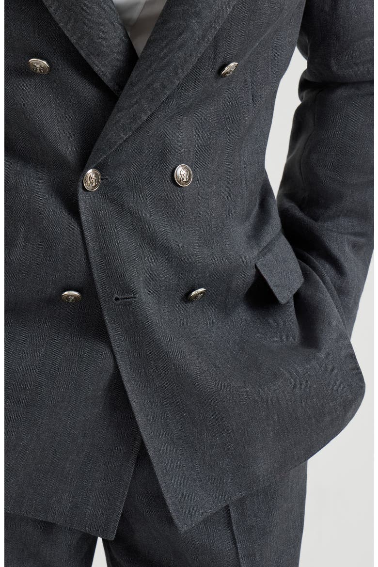 Chevron deconstructed blazer, Alternate, color, Anthracite