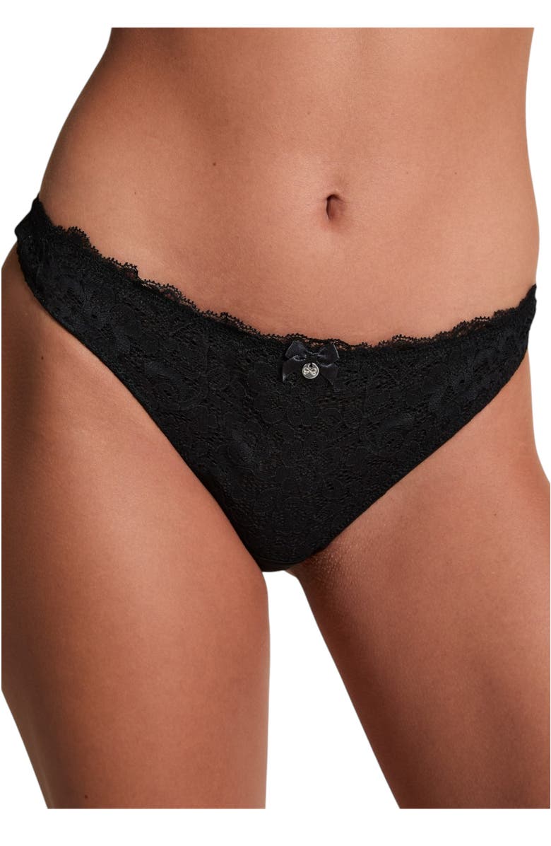 Hunkemöller Marine Thong, Main, color, Caviar