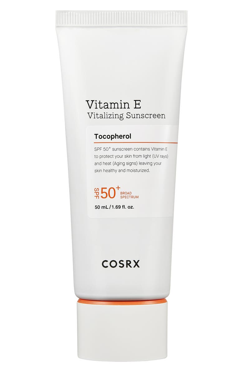 COSRX Vitamin E Tocopherol Broad Spectrum 50+ Sunscreen, Main, color,