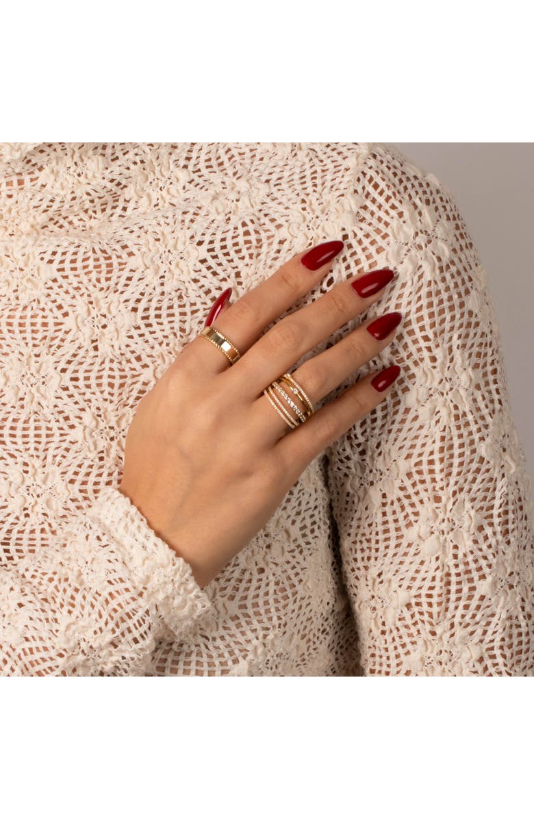 BY ADINA EDEN Solid Spiked Wide Band Ring, Alternate, color, 