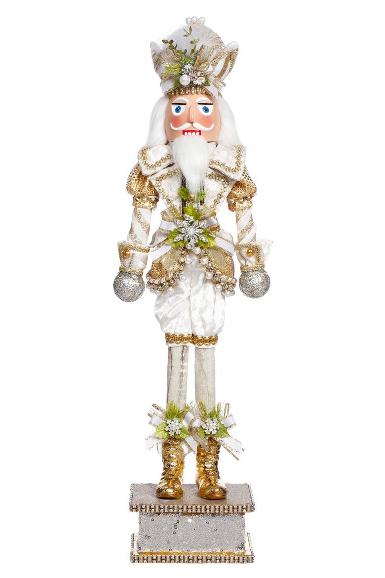 White Christmas Nutcracker, Small, Main, color, White