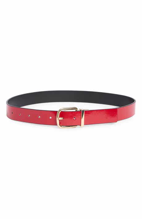 Kate Spade New York crinkle patent leather belt