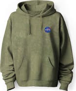 Dalix NASA Mineral Wash Hoodie Dalix NASA Embroidered Fleece Hoodie Mineral Wash Long Sleeve Sweatshirt Me