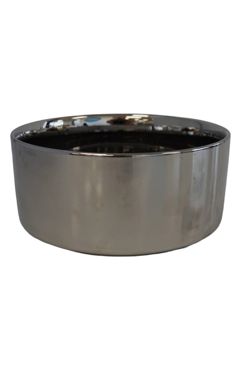 Bark by Dog Luigi Luxe Dog Bowl, Alternate, color, Silver