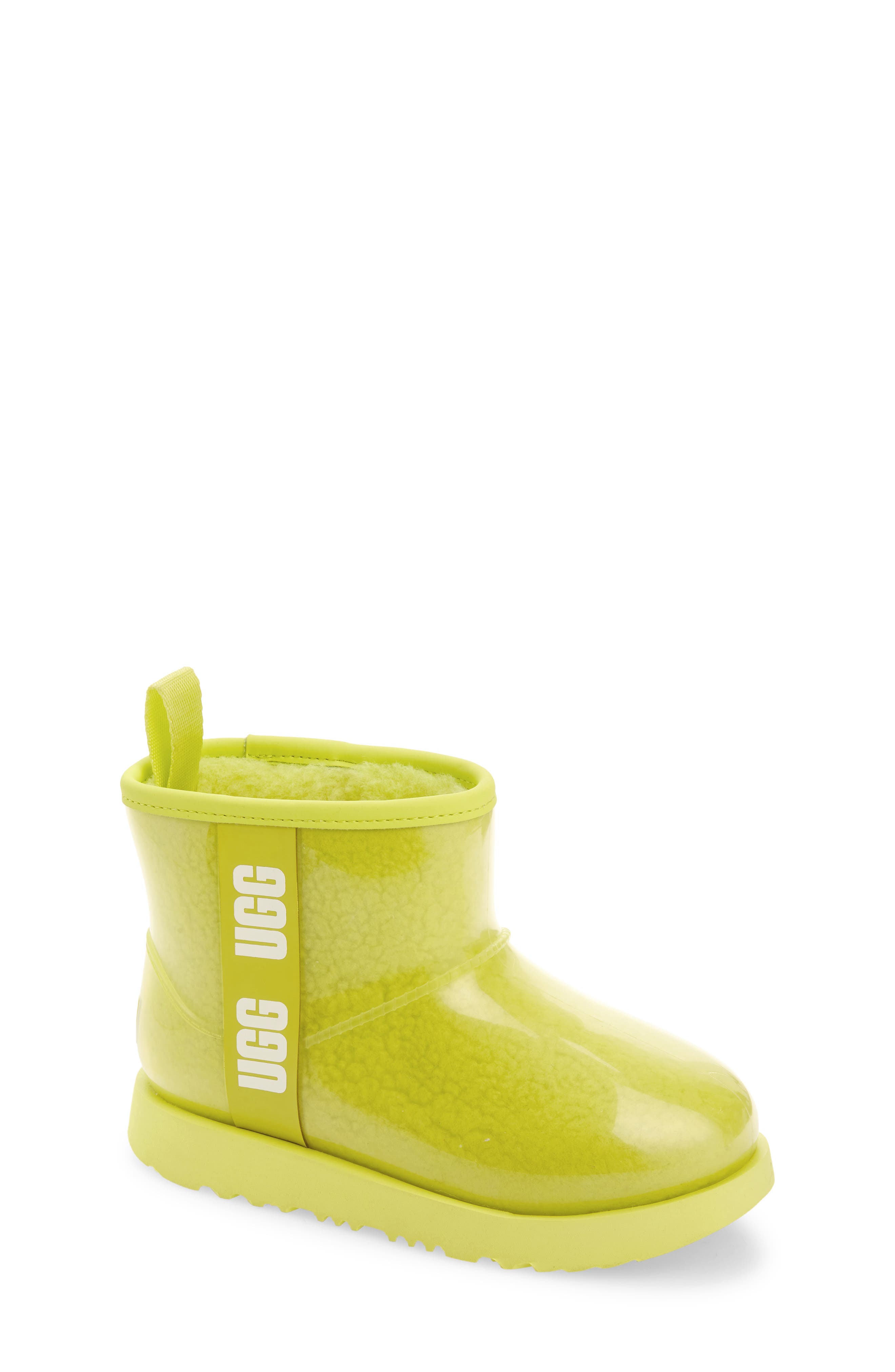 Mini Classic II Waterproof Clear Boot, Main, color, SULFUR