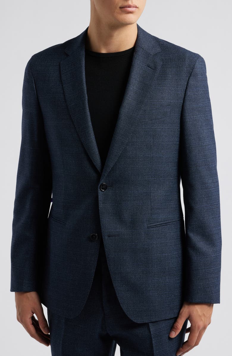 BOSS Huge Plaid Stretch Wool Suit, Alternate, color, 