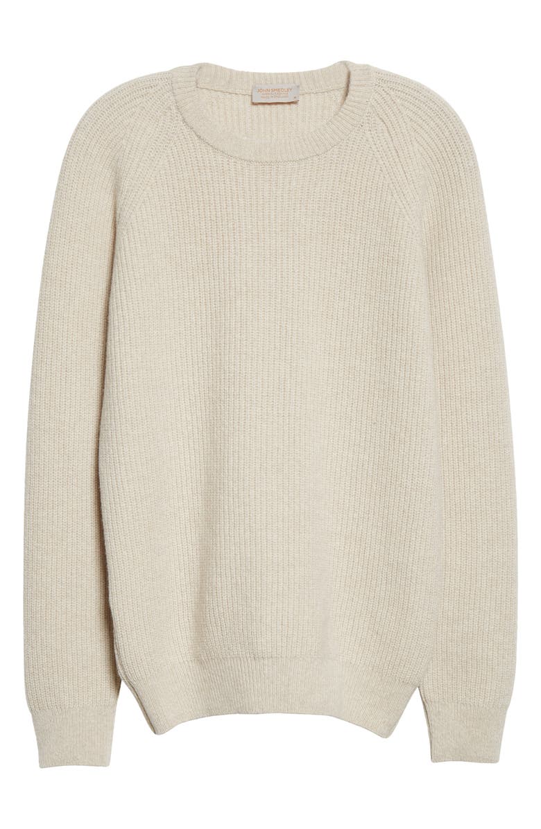 John Smedley Upson Crewneck Recycled Cashmere & Wool Sweater, Alternate, color, 