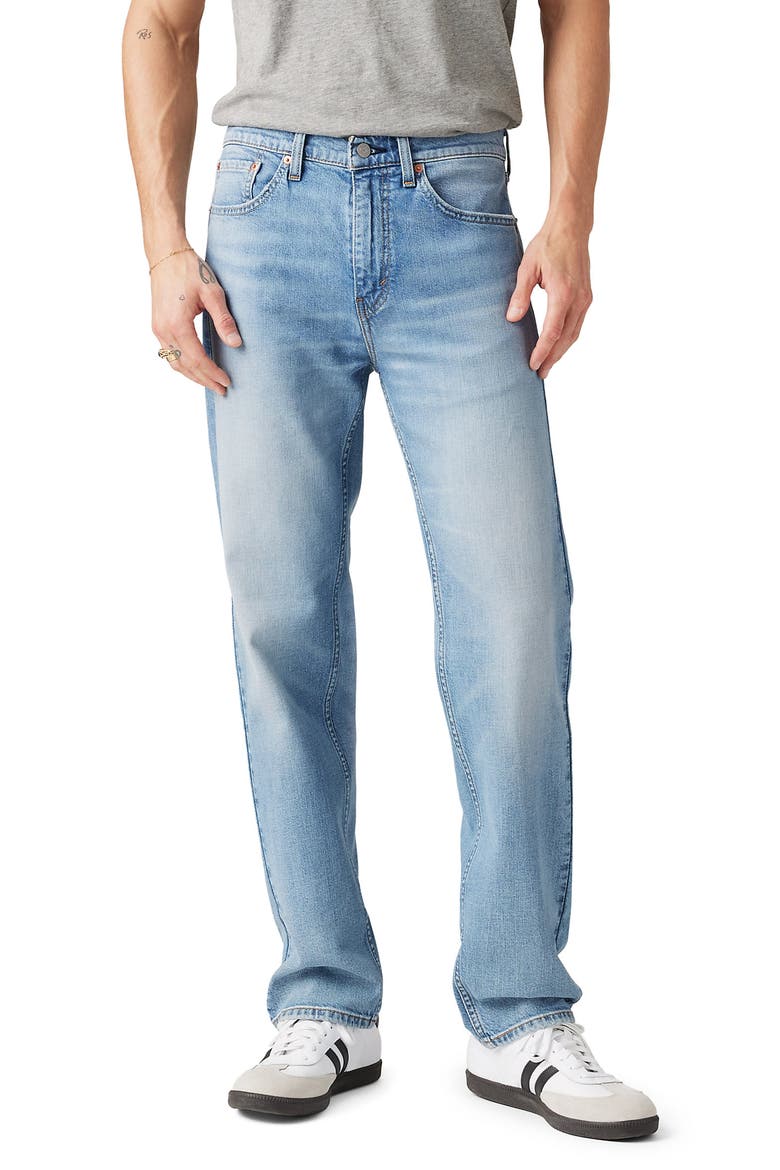 505™ Regular Straight Leg Jeans, Main, color, HOLE IN THE WALL