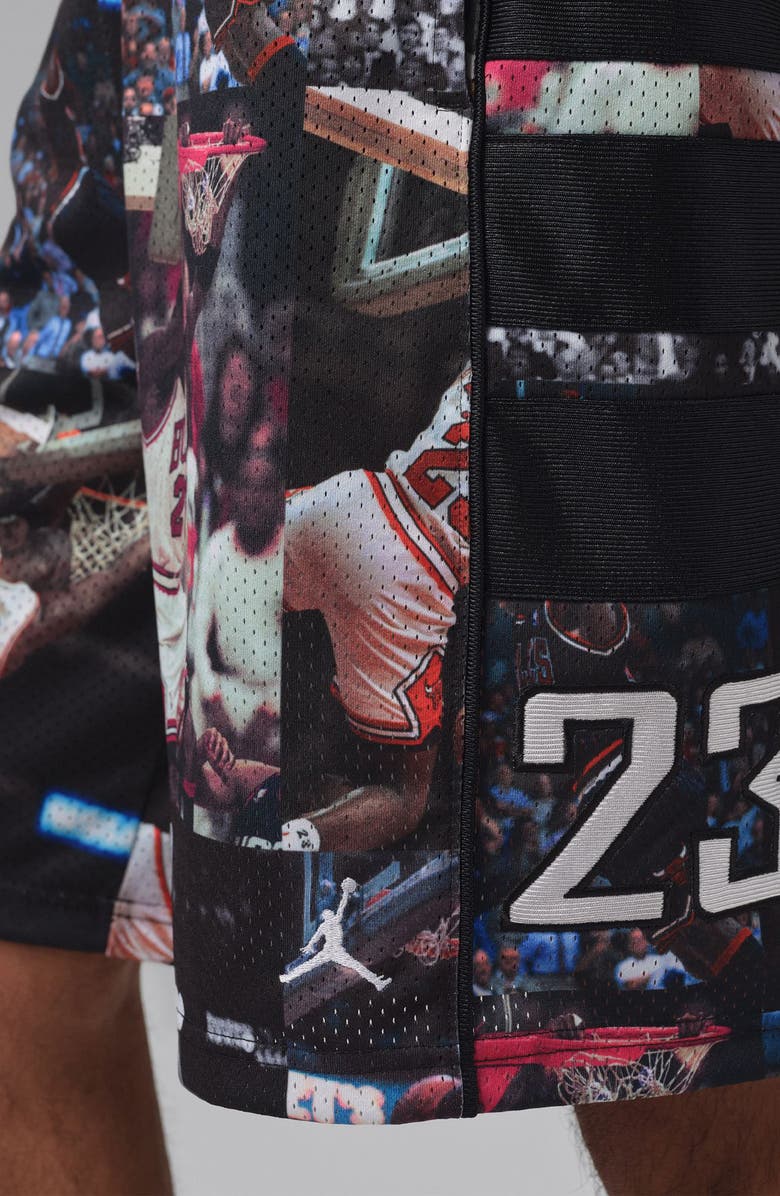 Jordan Flight Oversize Cat Scratch Mesh Shorts, Alternate, color, Black