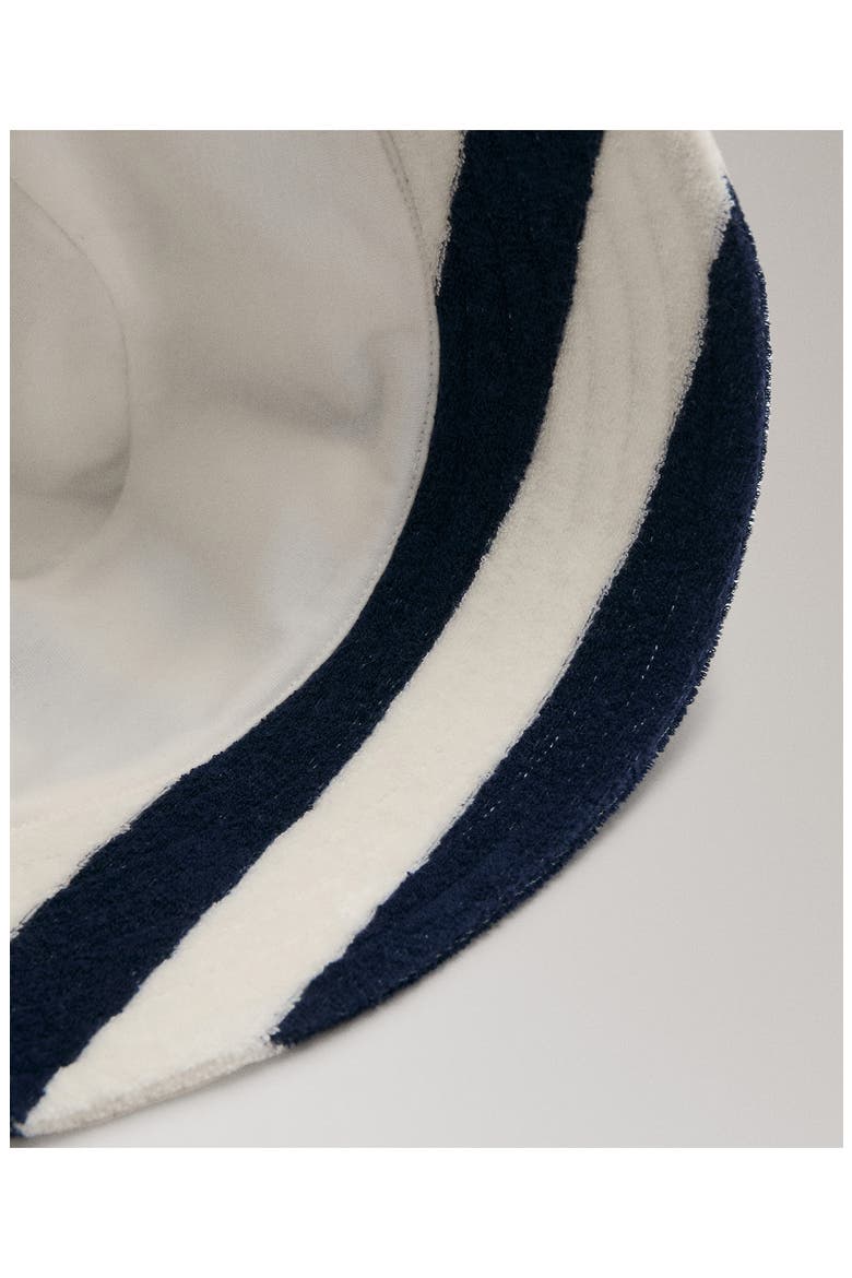 Stripe Terry Cloth Bucket Hat, Alternate, color, BLUE