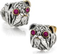Cufflinks, Inc. Embellished English Bulldog Cuff Links