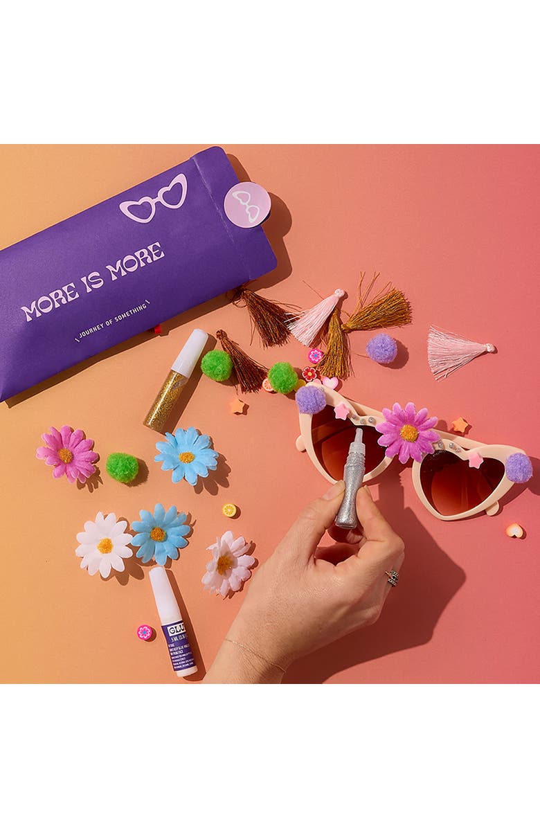 Journey of Something Decorate Your Own Sunglasses, Heart Eyewear, DIY Craft Kit, Alternate, color, Multicolored