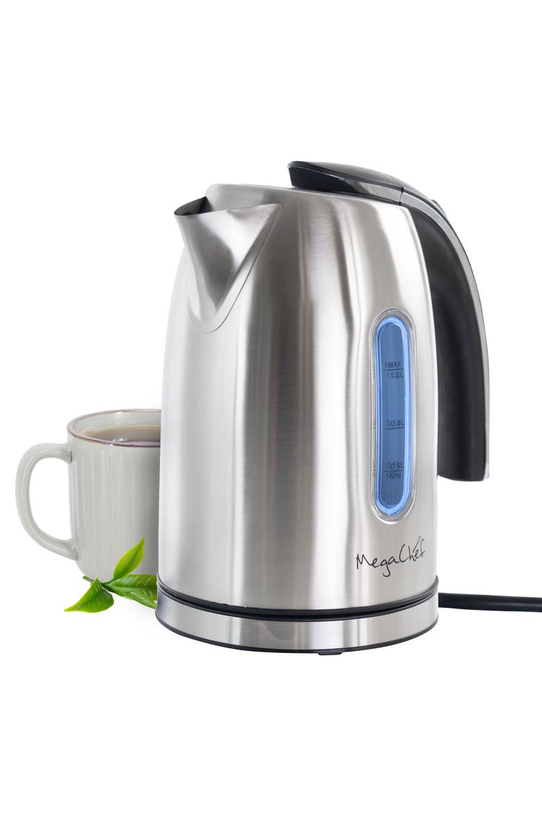1.2Lt. Stainless Steel Electric Tea Kettle, Main, color, Grey