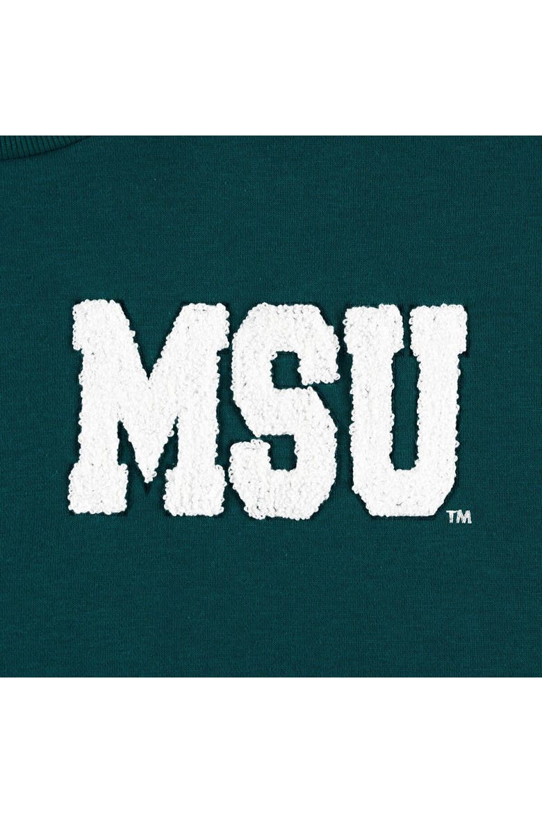 Women's Gameday Couture Green Michigan State Spartans Back To Reality Colorblock Pullover Sweatshirt, Alternate, color, Green
