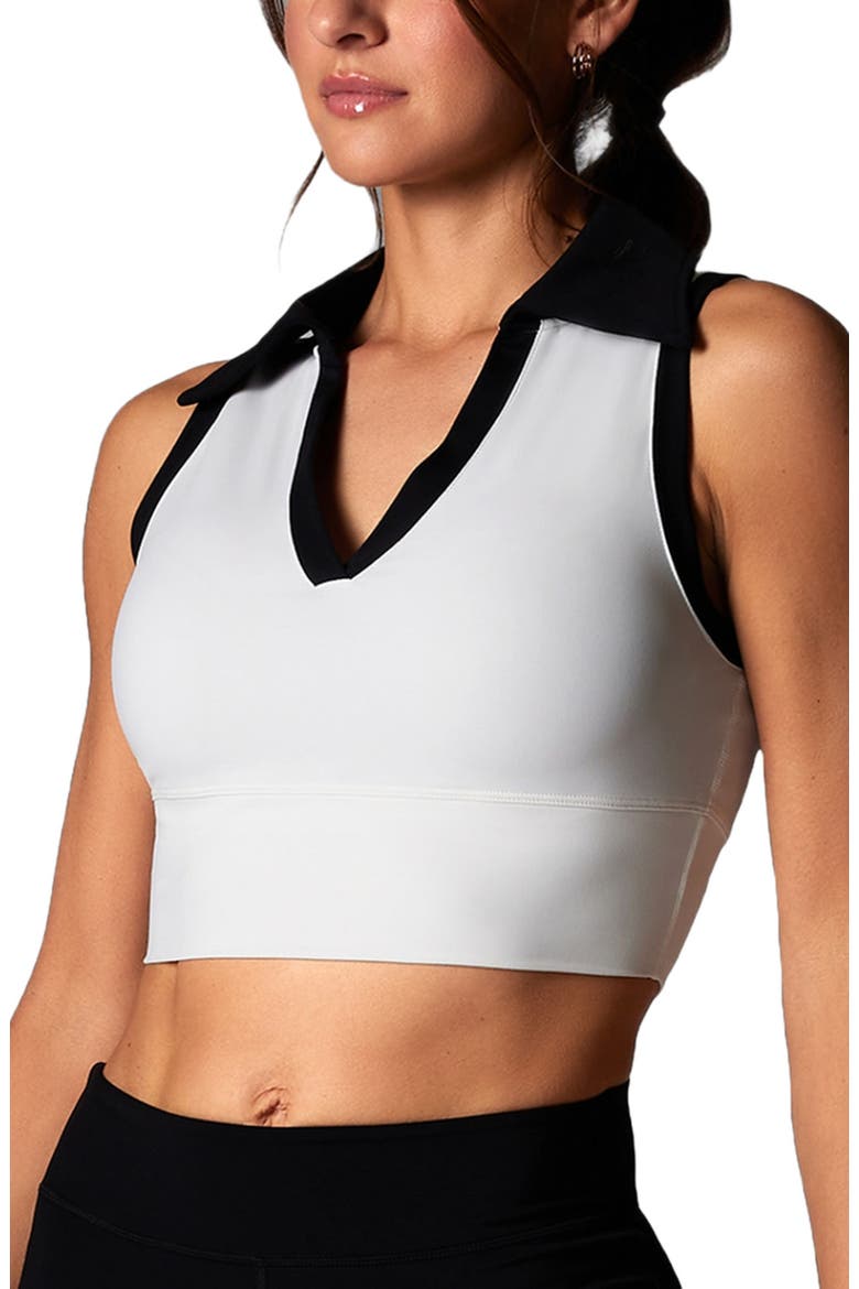 Contrast Polo Tank, Alternate, color, COCONUT EBONY