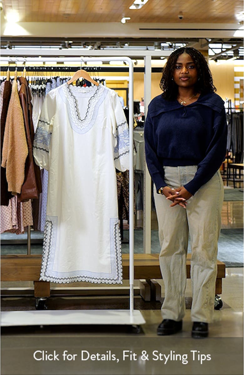 Embroidered Midi Dress, sales video thumbnail