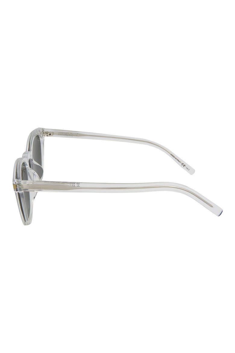 50mm Square Sunglasses, Alternate, color, CRYSTAL CRYSTAL SILVER/ MSL