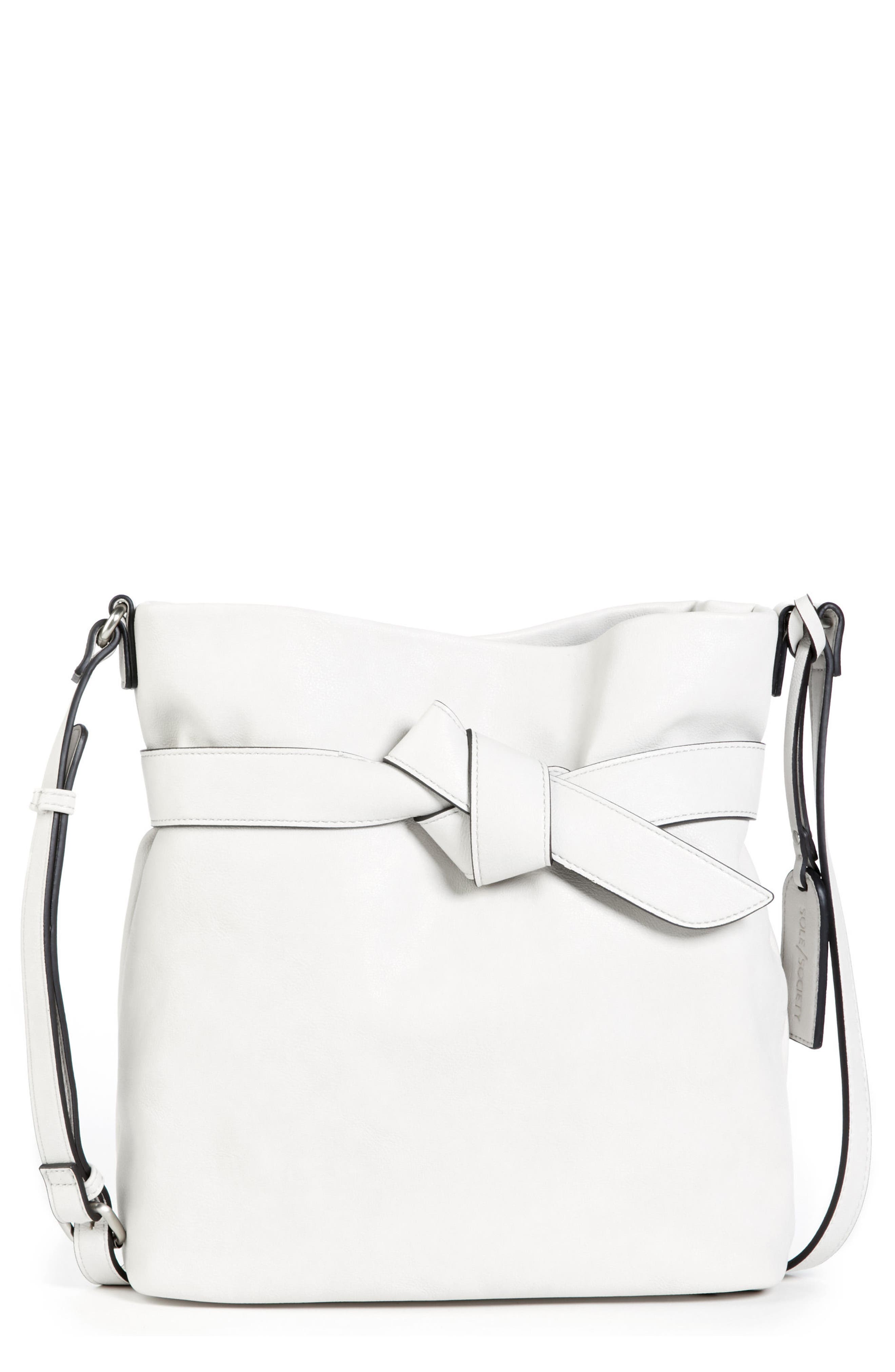 Sole Society Karon Faux Leather Shoulder Bag, Main, color, 