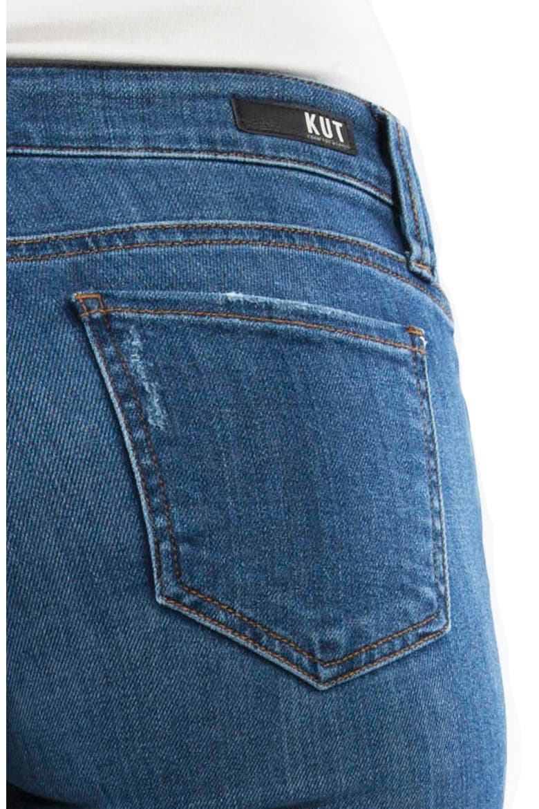 Kelsey Center Seam Crop Kick Flare Jeans, Alternate, color, VISIT