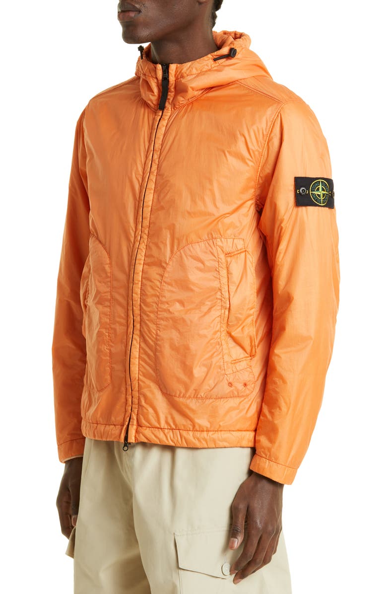 Stone Island Water Repellent Packable Nylon Hooded Jacket, Alternate, color, 